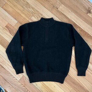 Vintage LL Bean Wool Quarter Zip - Navy (M/L)